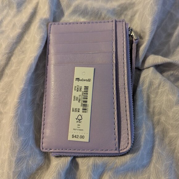 Madewell The Essential Zip Card Case Wallet - Picture 1 of 5